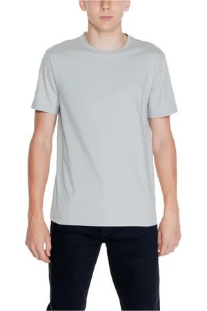 Calvin Klein Koszulki, Mężczyzna, Szary, L, Bawełna, Bawełniana koszulka polo