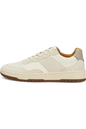 Boggi Milano Buty, Mężczyzna, Biały, 44 EU, Skóra, Skórzane sneakersy tumbled