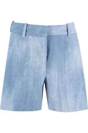 ERMANNO SCERVINO Szorty, Kobieta, Niebieski, M, Denim, Szorty jeansowe vintage z wysokim stanem