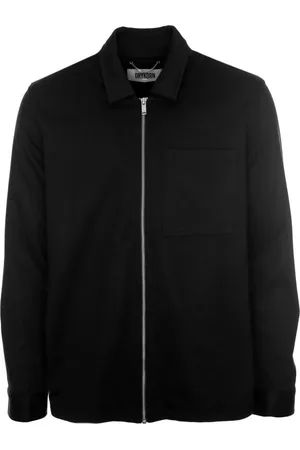 Drykorn Kurtki, Mężczyzna, Czarny, 2XL, Bluza z zamkiem błyskawicznym