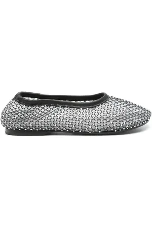 ALOHAS Buty, Kobieta, Czarny, 36 EU, Mesh Glow Strass Dekoracja