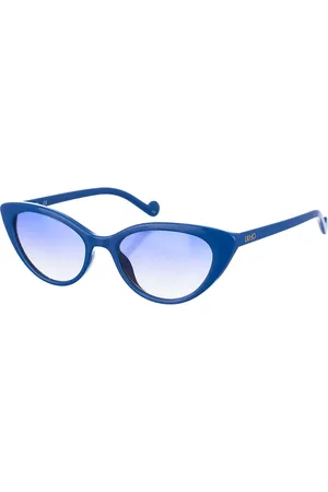 Liu Jo Akcesoria, Kobieta, Niebieski, ONE SIZE, Okulary przeciwsłoneczne kocie oczy w oprawkach z octanu