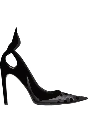Nina Ricci Buty, Kobieta, Czarny, 41 EU, Tiul, Czółenka z tiulu w kropki