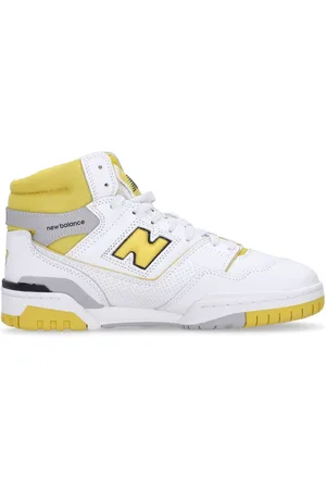 New Balance Sport, Mężczyzna, Biały, 40 1/2 EU, Skóra, Białe skórzane buty koszykarskie High Top