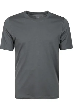 Majestic Koszulki, Mężczyzna, Szary, L, Bawełna, Szara T-shirt z krótkim rękawem z lyocellu