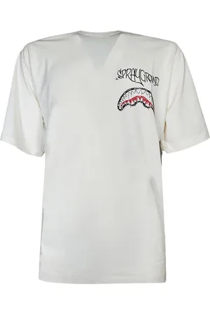 Sprayground Koszulki, Mężczyzna, Biały, M, Diablo Bear Doodle T-shirt