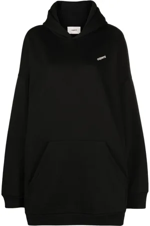 COPERNI Bluzy, Kobieta, Czarny, M, Bawełna, Sukienka z nadrukiem powiększonego logo