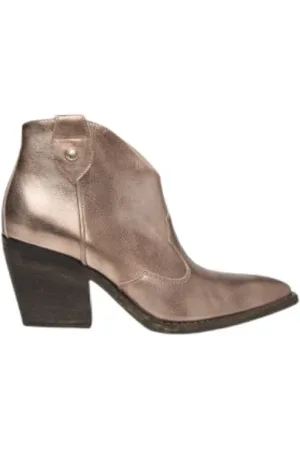 Nero Giardini Buty, Kobieta, brązowy, 38 EU, Skóra, Metaliczne botki Lunare Low