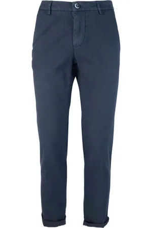 Masons Spodnie, Mężczyzna, Niebieski, 3XL, Bawełna, Niebieskie spodnie typu chinos o kroju slim fit