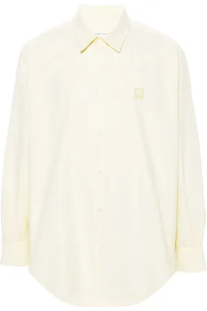 Maison Kitsuné Koszule, Mężczyzna, Beżowy, M, Bawełna, Koszulka Skate z Lisem