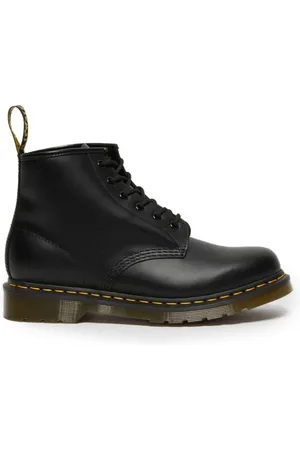 Dr. Martens Buty, Mężczyzna, Czarny, 45 EU, Skóra, Czarne skórzane botki sznurowane