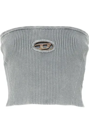 Diesel Koszulki, Kobieta, Szary, L, Bawełna, M-Valary-R Sweater