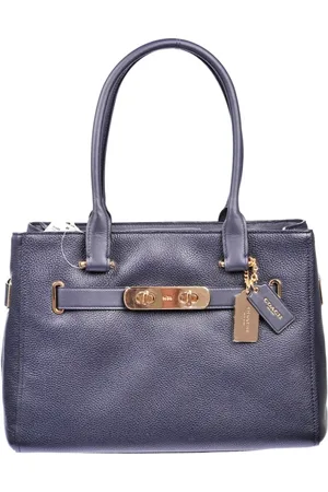 Coach Torebki, Kobieta, Niebieski, ONE SIZE, Skóra, Luksusowa torba typu tote
