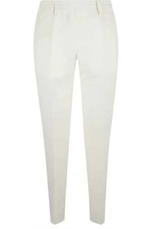 Burberry Spodnie, Kobieta, Biały, XS, Stylowe spodnie o kroju slim-fit