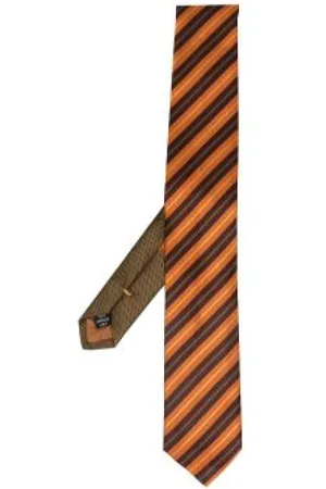 DRIES VAN NOTEN Akcesoria, Mężczyzna, Pomarańczowy, ONE SIZE, Elegancki jedwabny krawat 353 Style