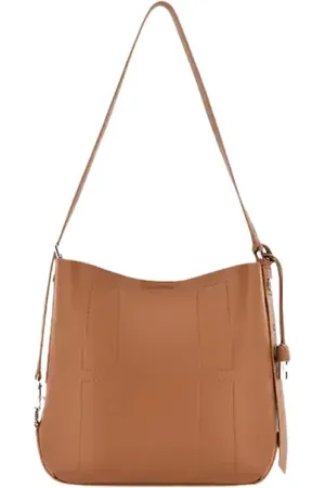 Hogan Torebki, Kobieta, brązowy, ONE SIZE, Skóra, Stylowa torebka hobo ze skóry w kolorze brandy