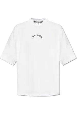 Palm Angels Koszulki, Mężczyzna, Biały, S, Bawełna, Logo T-Shirt