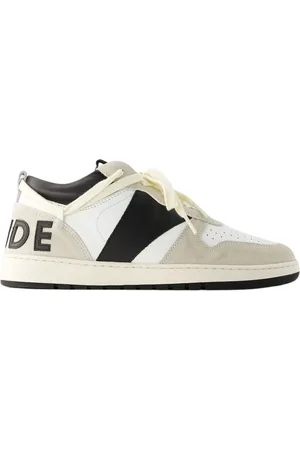 Rhude Buty, Mężczyzna, Biały, 40 EU, Skóra, Niskie Skórzane Sneakersy