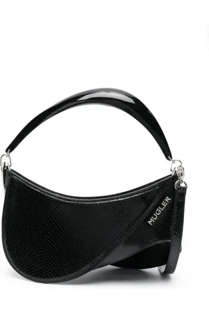 MUGLER Torebki, Kobieta, Czarny, ONE SIZE, Skóra, Stylowa torebka do noszenia na co dzień