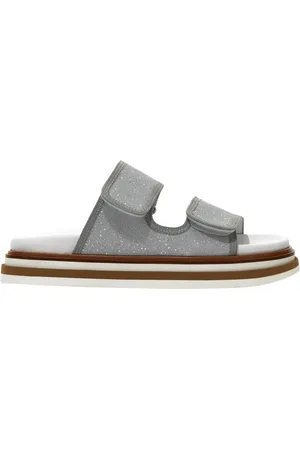 Hogan Buty, Kobieta, Szary, 37 EU, Klapki Summer Sliders
