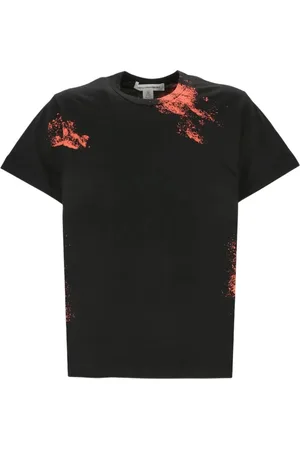 Comme des Garçons Koszulki, Mężczyzna, Czarny, L, Bawełna, Koszulka T-Shirt
