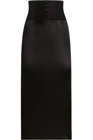 Dolce & Gabbana Spódnice, Kobieta, Czarny, S, Czarna Elegancka Spódnica