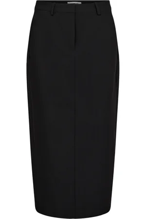 Co`Couture Spódnice, Kobieta, Czarny, S, Długa Spódnica Ołówkowa
