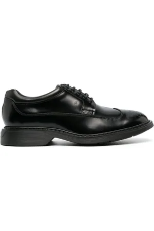 Hogan Buty, Mężczyzna, Czarny, 44 EU, Skóra, Skórzane sznurowane oksfordy