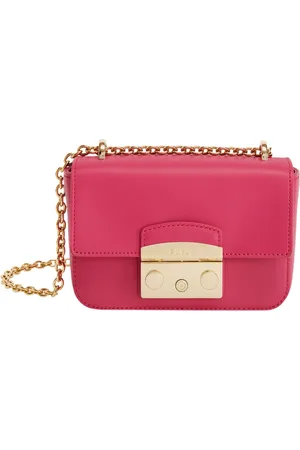 Furla Torebki, Kobieta, Różowy, ONE SIZE, Skóra, Mini torebka crossbody o usztywnionej konstrukcji