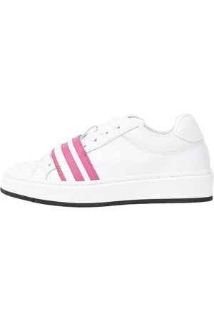 GCDS Buty, Kobieta, Różowy, 37 EU, Nowoczesne Różowe Sneakersy z Białymi Szczegółami