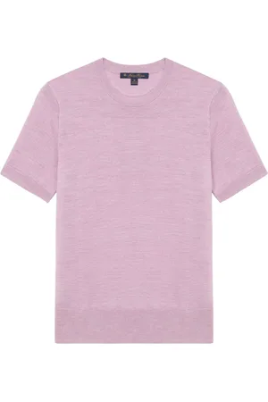 Brooks Brothers Swetry, Kobieta, Różowy, M, Wełna, Różowy wełniany sweter