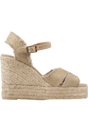 Castaner Buty, Kobieta, Beżowy, 39 EU, Len, Kliny