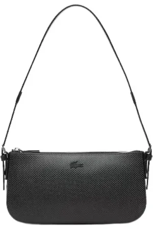 Lacoste Torebki, Kobieta, Czarny, ONE SIZE, Skóra, Skórzana listonoszka Chantaco