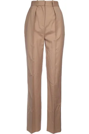 Elisabetta Franchi Spodnie, Kobieta, brązowy, L, Wełna, Darted Cool Trousers