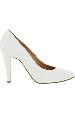 Maison Margiela Buty, Kobieta, Biały, 38 EU, Skóra, Czółenka z migdałowym noskiem