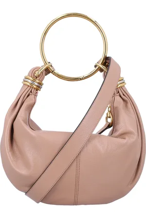Chloé Torebki, Kobieta, Różowy, ONE SIZE, Skóra, Mała torebka hobo z bransoletką