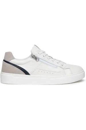 Nero Giardini Buty, Mężczyzna, Biały, 40 EU, Zamsz, Sneakersy skórzano-zamszowe