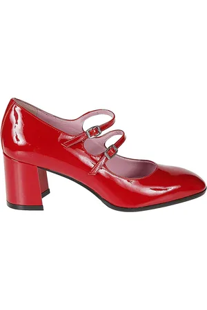Carel Buty, Kobieta, Czerwony, 38 EU, Skóra, Lakierowane Czółenka Alice Mary Jane Duo