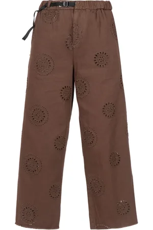 White Sand Spodnie, Kobieta, brązowy, L, Bawełna, Trousers