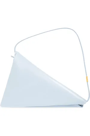 Marni Torebki, Kobieta, Niebieski, ONE SIZE, Skóra, Torebka na ramię Prisma Triangle