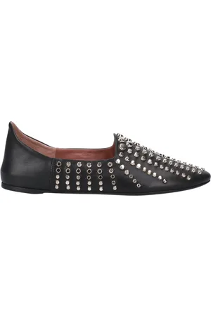 Premiata Buty, Kobieta, Czarny, 40 EU, Skóra, Marokański Czarny Cielę z Nitami