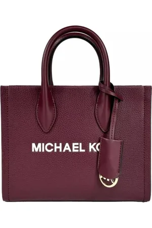 Michael Kors Torebki, Kobieta, brązowy, ONE SIZE, Maroon Top Zip Tote Crossbody Torba