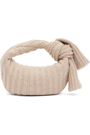 Bottega Veneta Torebki, Kobieta, Beżowy, ONE SIZE, Mini Jodie Sock Torba z Dzianiny