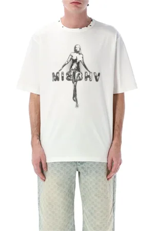 MISBHV Koszulki, Mężczyzna, Biały, L, Vintage T-shirt z Grafiką Biały