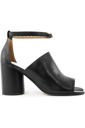 Maison Margiela Buty, Kobieta, Czarny, 40 EU, Skóra, Skórzane Sandały Tabi