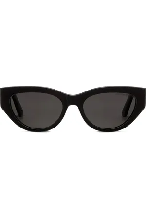 Dior Akcesoria, Kobieta, Czarny, ONE SIZE, Okulary przeciwsłoneczne Butterfly z zausznikami z metalu w odcieniu złota