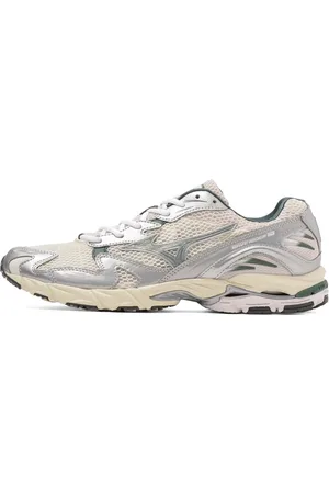 Mizuno Buty, Mężczyzna, Wielobarwność, 44 EU, Białe Sneakersy Wiązane Okrągły Nosek