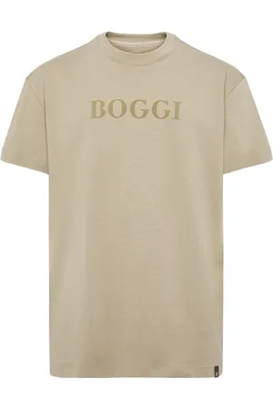 Boggi Milano Koszulki, Mężczyzna, Beżowy, XL, Bawełna, Bawełniana koszulka T-shirt