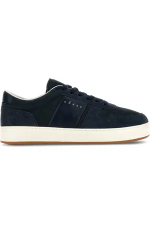 Hogan Buty, Mężczyzna, Niebieski, 44 EU, Zamsz, Sneakersy w stylu retro