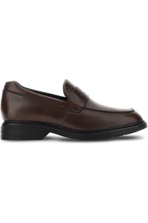 Hogan Buty, Mężczyzna, brązowy, 43 EU, Skóra, Crosta Mokasyny